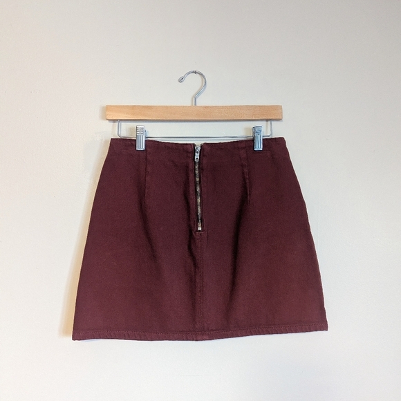 Anthropologie X Sadie & Sage Rust Colored Denim Skirt - Picture 3 of 4